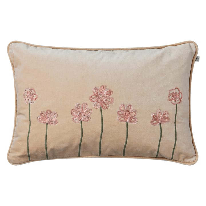 Embroidered Saha cushion cover 40x60 cm - beige-rose - Chhatwal & Jonsson