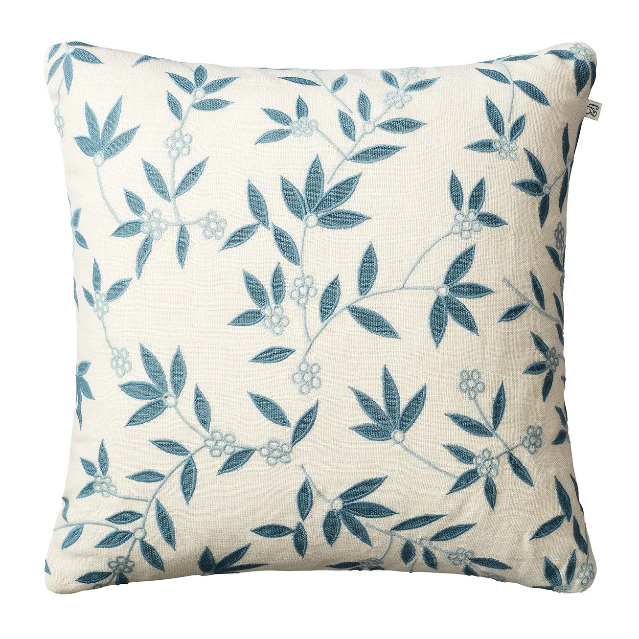 Gita cushion cover 50x50 cm, white-blue-aqua Chhatwal & Jonsson
