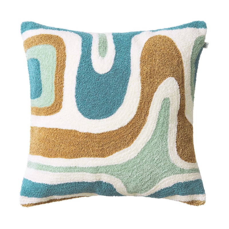 Chhatwal & Jonsson Godavari cushion cover 50x50 cm Heaven blue-aqua-sand-offwhite