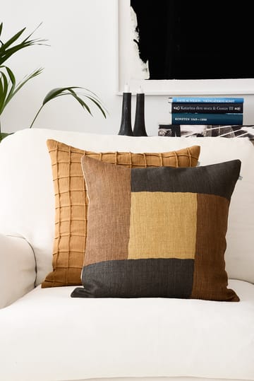 Halo pillowcase 50x50 cm - Dark Brown-Taupe-Khaki - Chhatwal & Jonsson