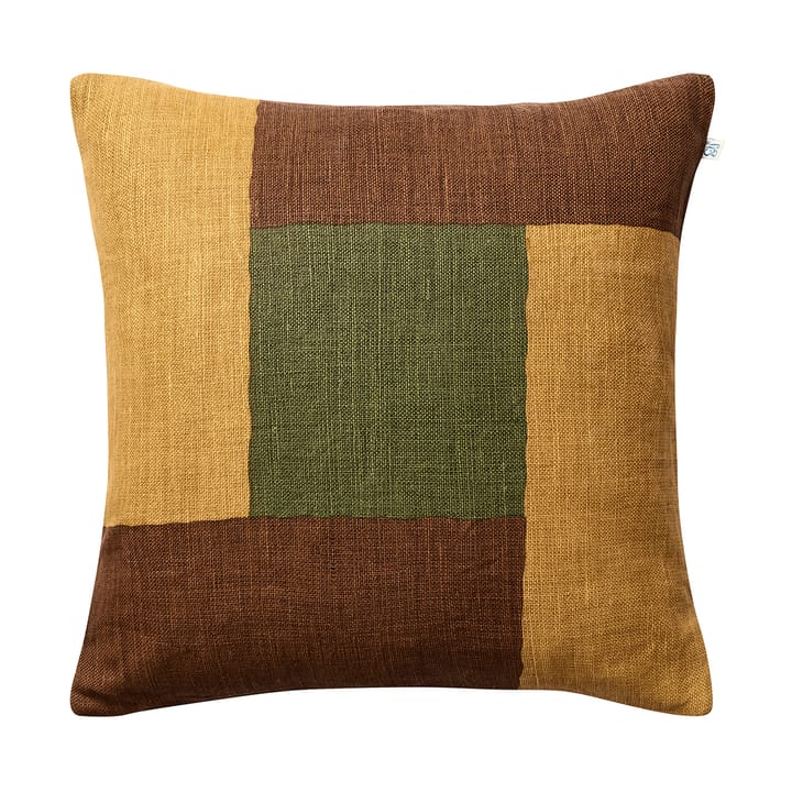 Halo pillowcase 50x50 cm - Taupe-Spicy Yellow-Cactus Green - Chhatwal & Jonsson