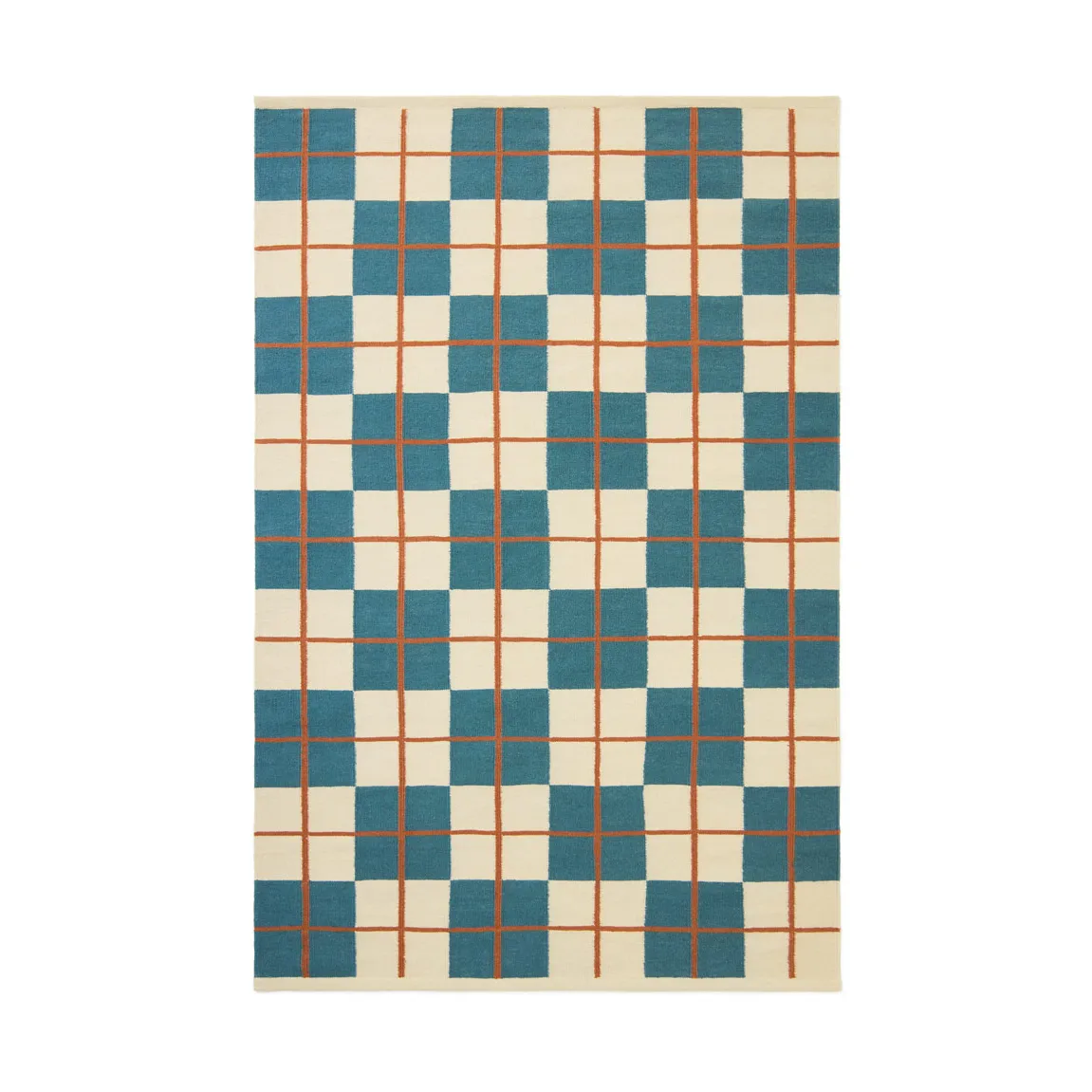 Chhatwal & Jonsson Haveli rug 180x270 cm Heaven blue-light khaki-rust