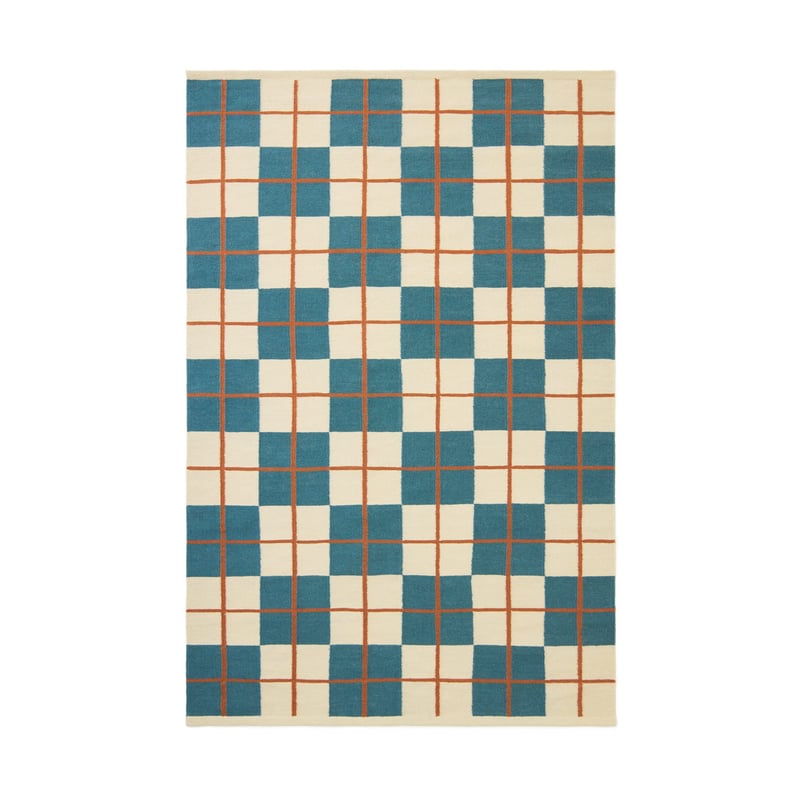 Chhatwal & Jonsson Haveli rug 230x320 cm Heaven blue-light khaki-rust