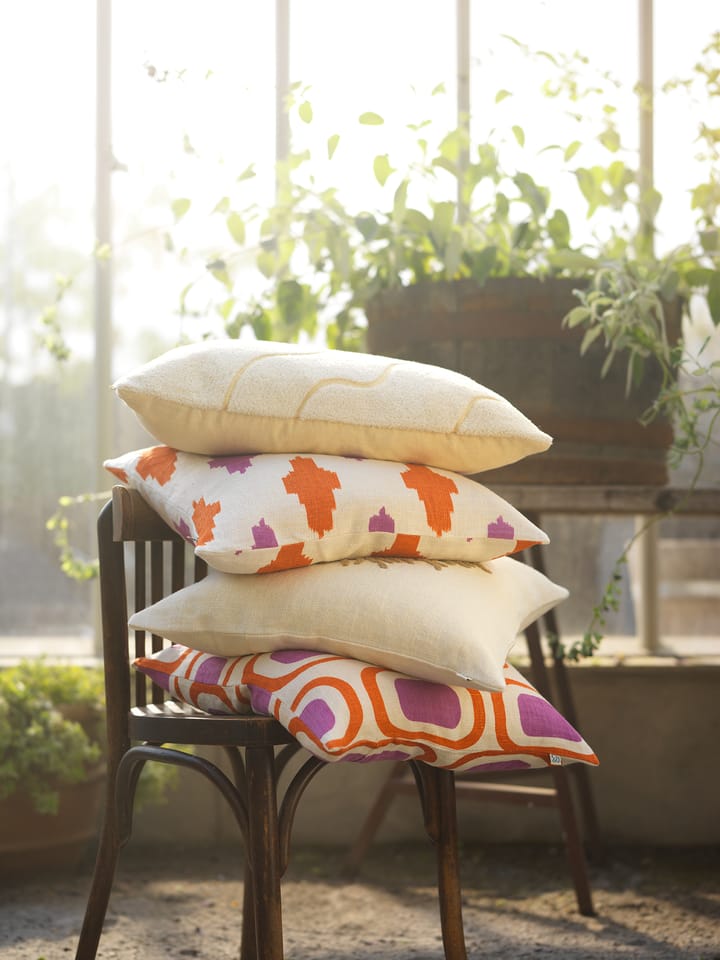 Ikat Agra pillowcase 50x50 cm - Amber-herb - Chhatwal & Jonsson