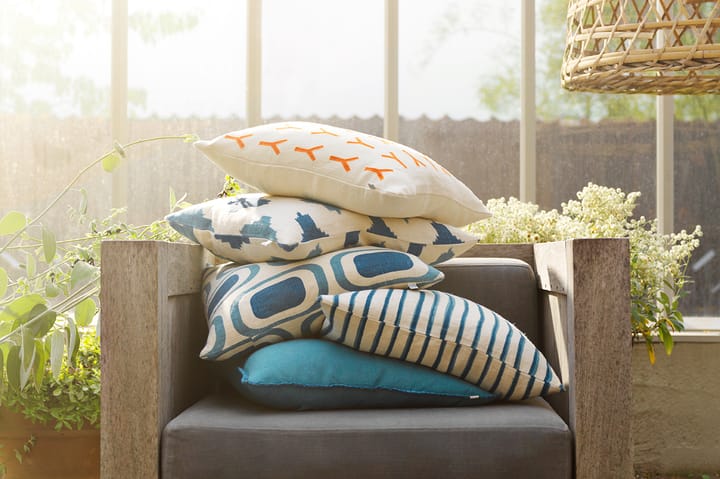 Ikat Agra pillowcase 50x50 cm, Heaven blue-palace blue Chhatwal & Jonsson
