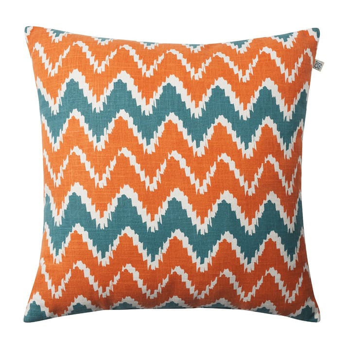 Ikat Bangalore outside cushion 50x50 cm - Apricot orange-heaven blue - Chhatwal & Jonsson