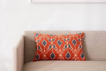 Ikat Goa pillowcase 60x40 cm - Apricot orange-heaven blue - Chhatwal & Jonsson