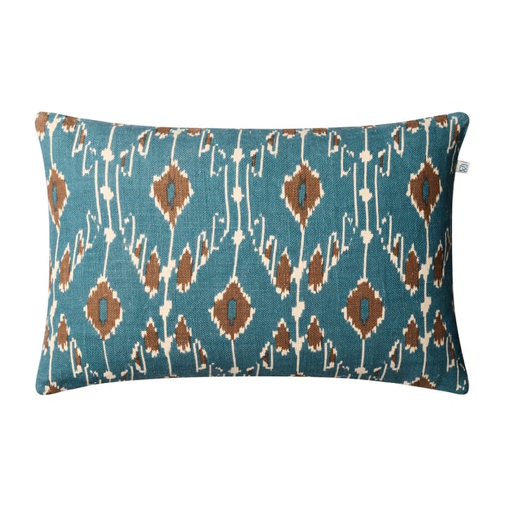 Ikat Goa pillowcase 60x40 cm - Heaven blue-taupe - Chhatwal & Jonsson