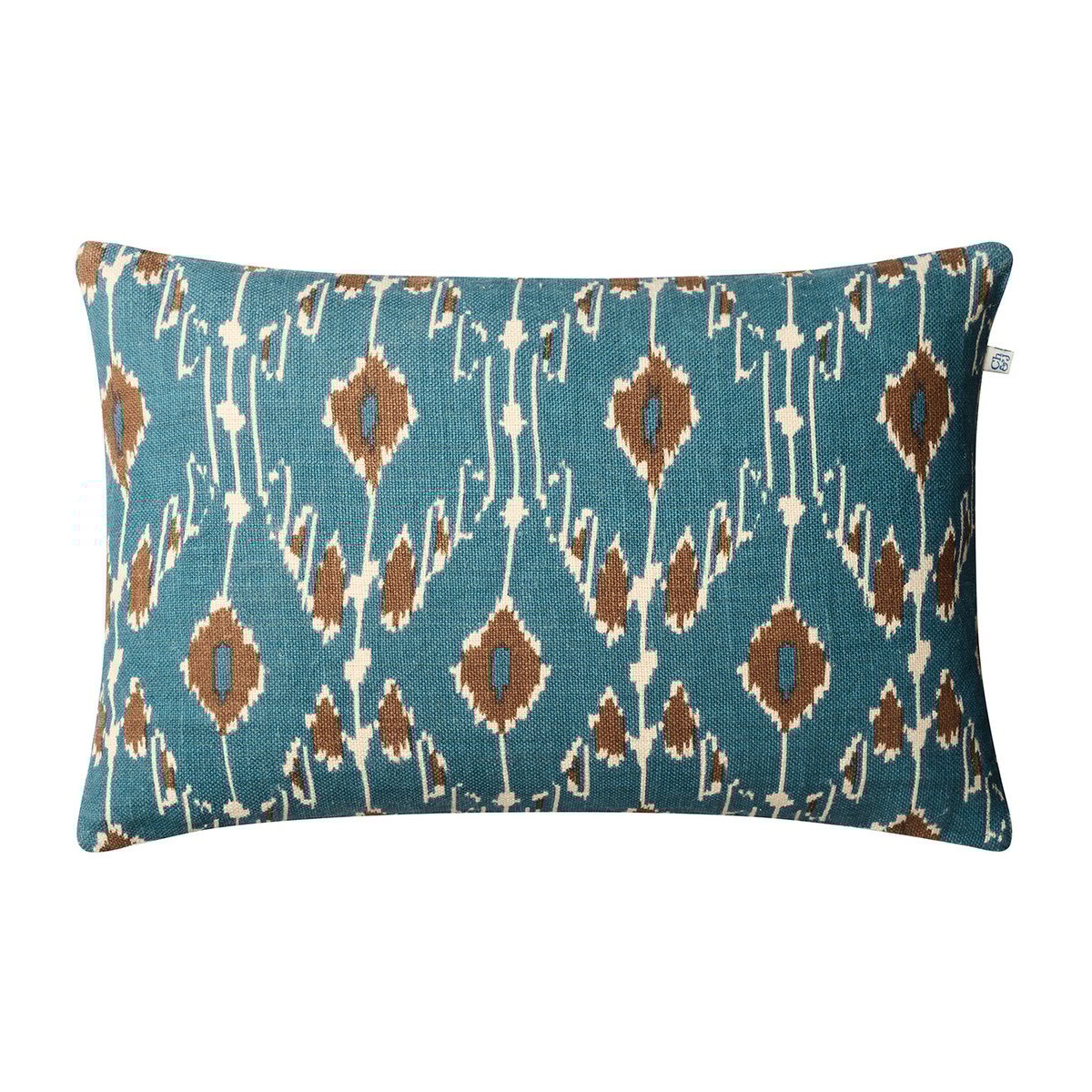 Chhatwal & Jonsson Ikat Goa pillowcase 60x40 cm Heaven blue-taupe