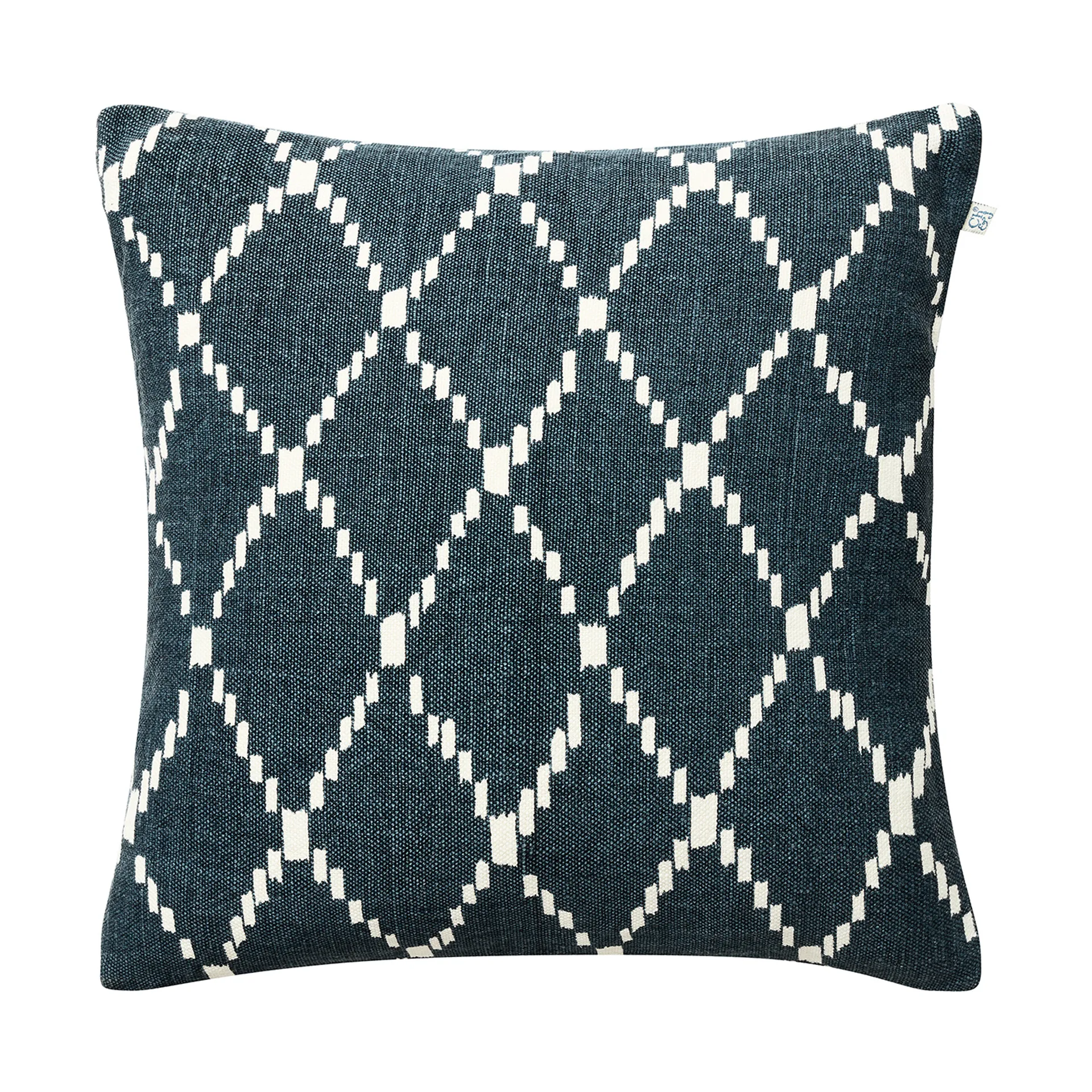 Ikat Kerela cushion cover 50x50 cm, Blue-white Chhatwal & Jonsson
