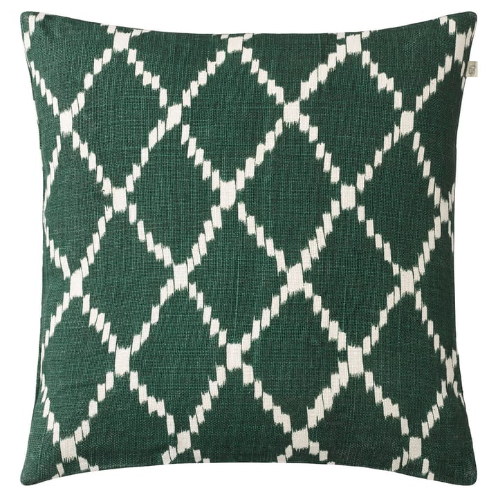 Ikat Kerela cushion cover 50x50 cm - Green-white - Chhatwal & Jonsson