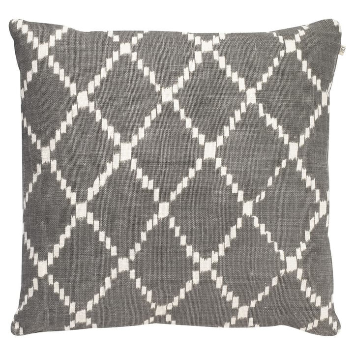 Ikat Kerela cushion cover 50x50 cm - Grey-white - Chhatwal & Jonsson