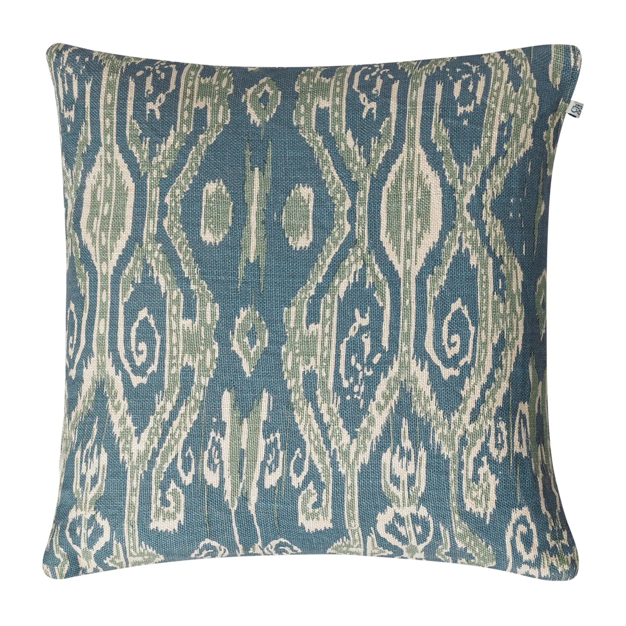 Chhatwal & Jonsson Ikat Madras cushion cover 50x50 cm heaven blue-aqua