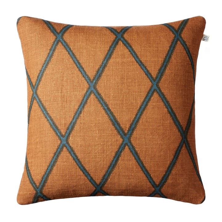 Ikat Orissa cushion cover 50x50 cm - taupe-palace blue - Chhatwal & Jonsson