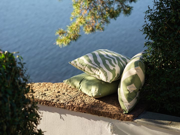 Impal Outdoor cushion - Sage/off white. 50 cm - Chhatwal & Jonsson