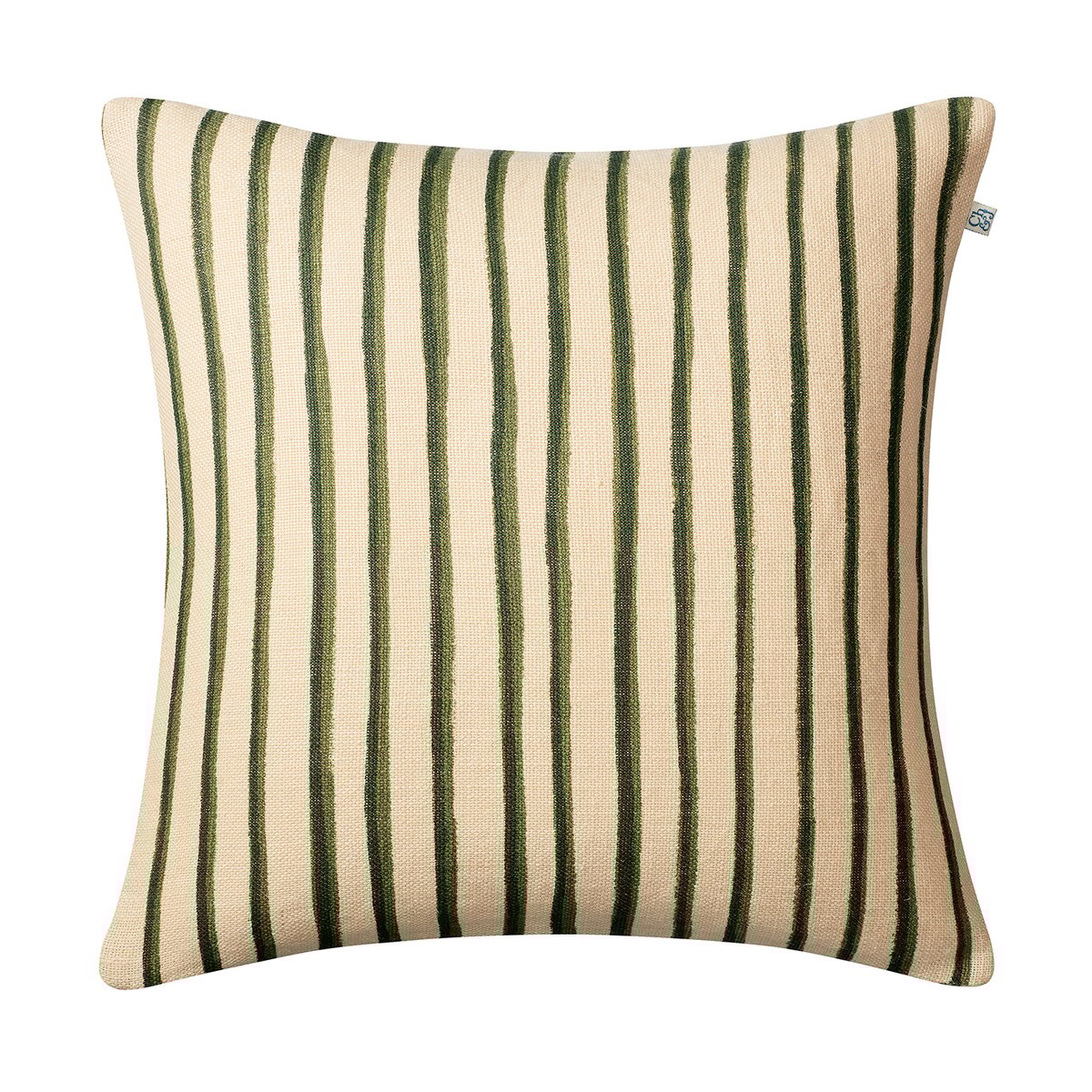 Chhatwal & Jonsson Jaipur Stripe cushion cover 50x50 cm beige-green-green