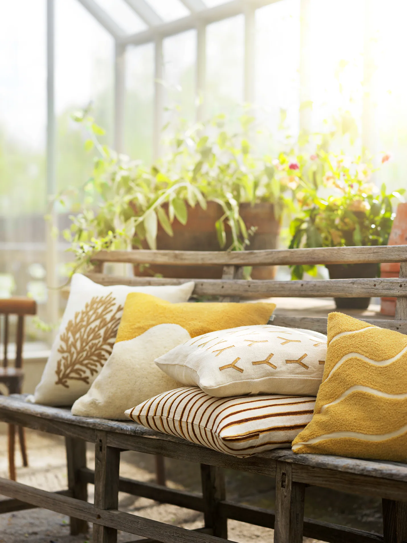 Jaipur Stripe cushion cover 50x50 cm, Khaki-taupe Chhatwal & Jonsson