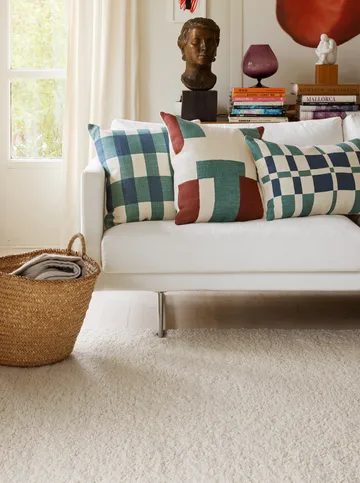 Jay cushion cover - Terracotta-heaven blue, 50x50 cm - Chhatwal & Jonsson