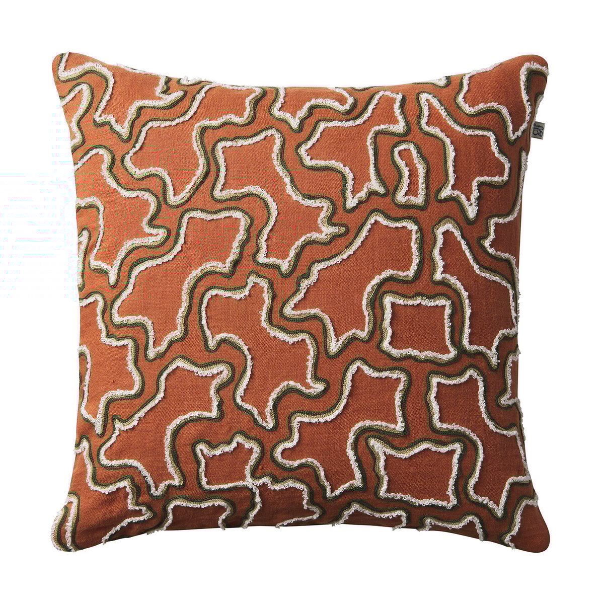 Chhatwal & Jonsson Kamal pillowcase 50x50 cm Terracotta-forest green