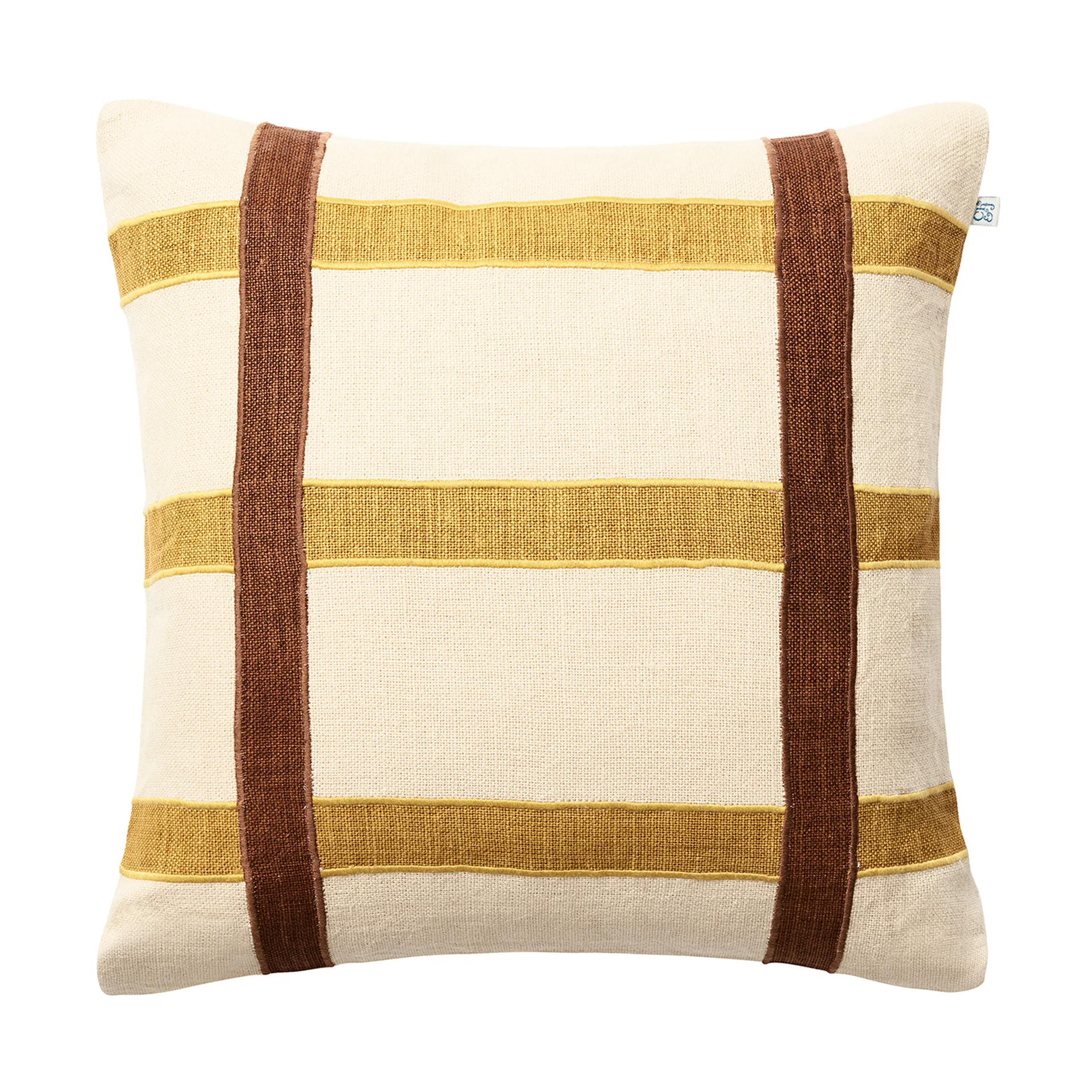 Kiran pillowcase 50x50 cm, Spicy Yellow-Taupe Chhatwal & Jonsson
