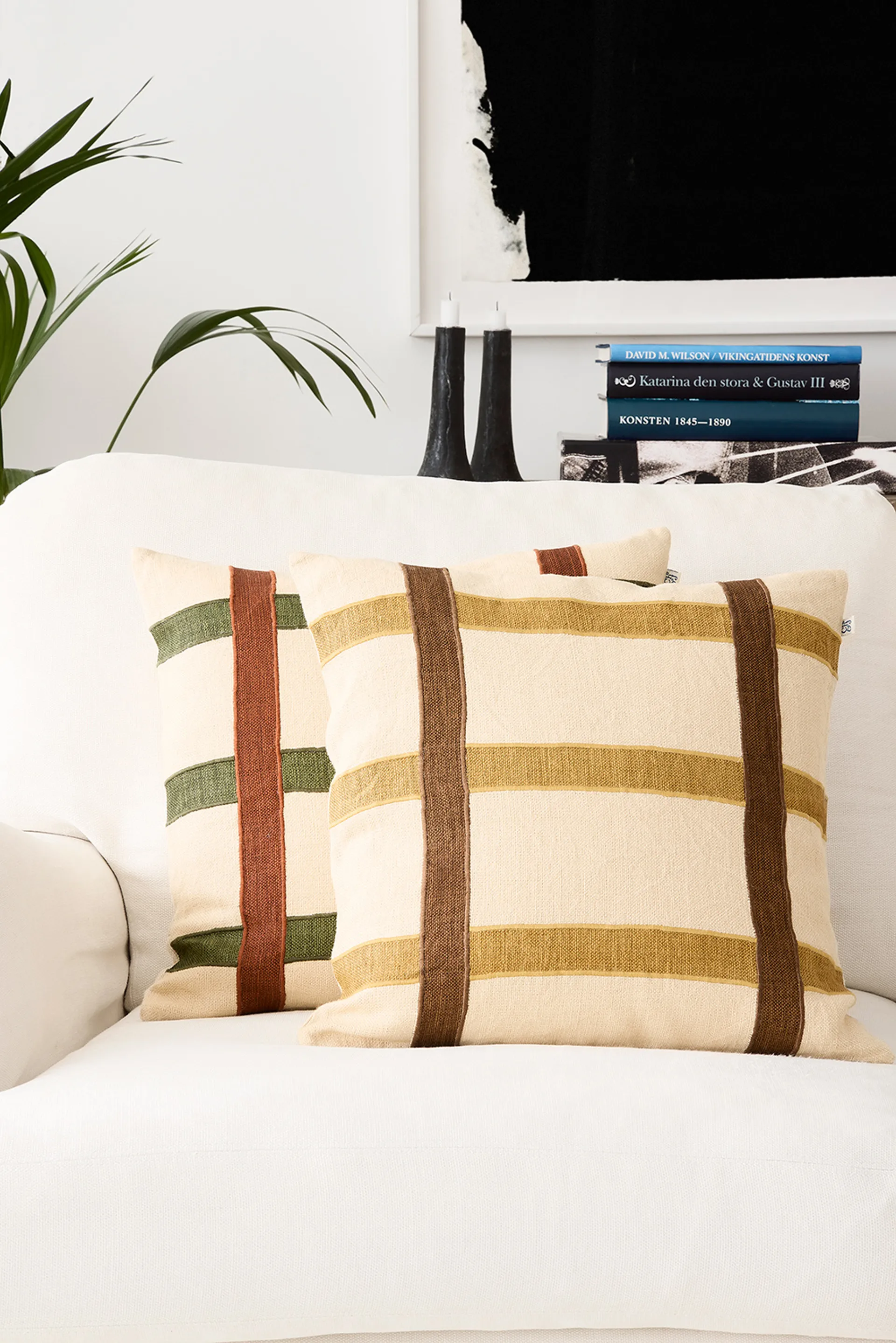 Kiran pillowcase 50x50 cm, Spicy Yellow-Taupe Chhatwal & Jonsson