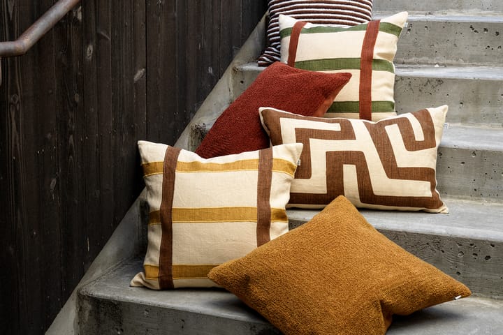 Kiran pillowcase 50x50 cm - Spicy Yellow-Taupe - Chhatwal & Jonsson