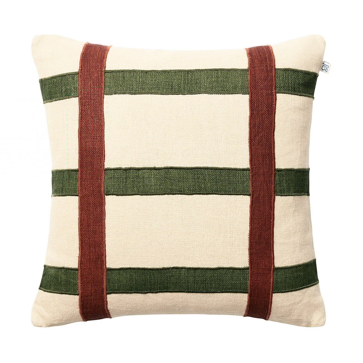 Chhatwal & Jonsson Kiran pillowcase 50x50 cm Terracotta-Cactus Green