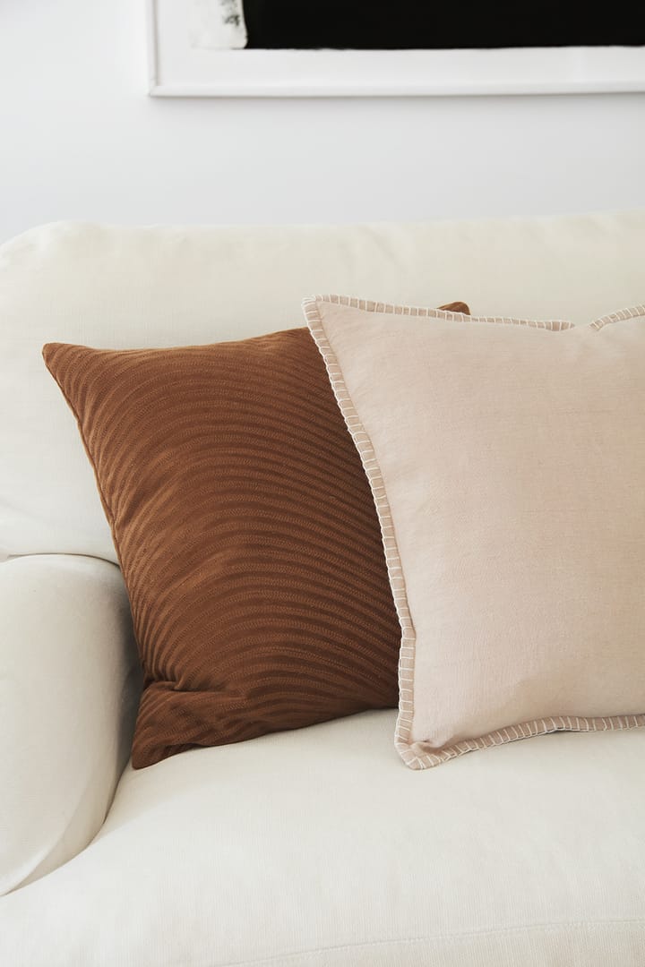 Kunal cushion cover 50x50 cm - Cognac - Chhatwal & Jonsson