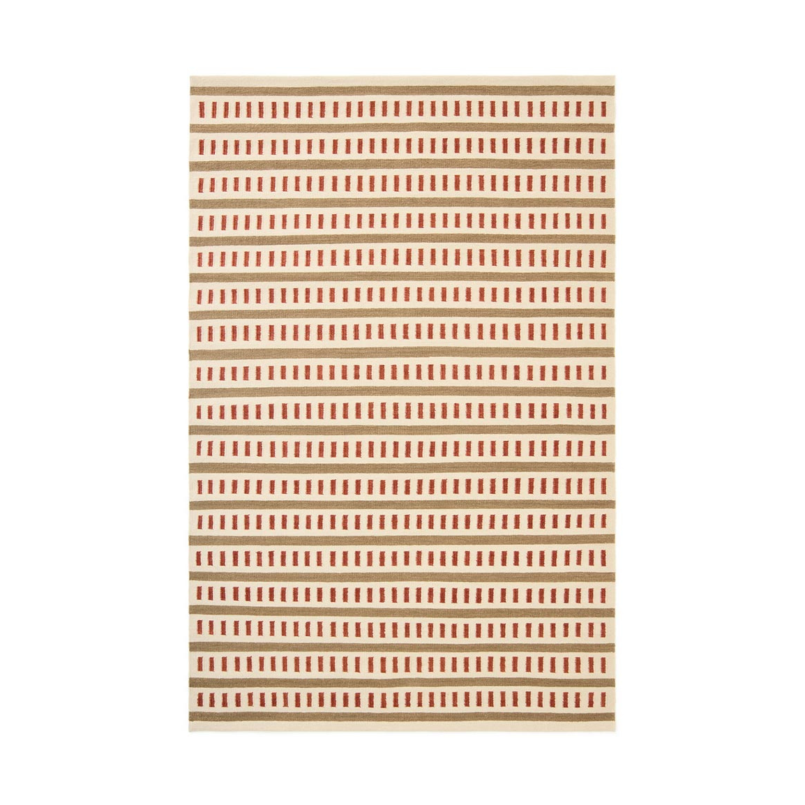 Chhatwal & Jonsson Ladakh wool rug Off white-beige-rust, 180x270 cm