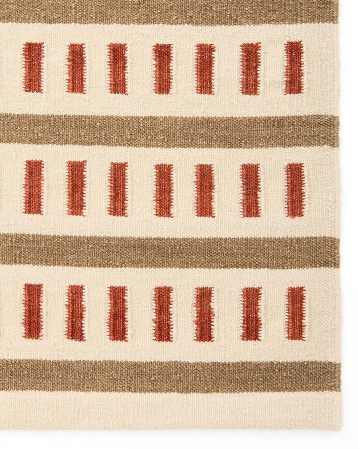 Ladakh wool rug, Off white-beige-rust, 180x270 cm Chhatwal & Jonsson