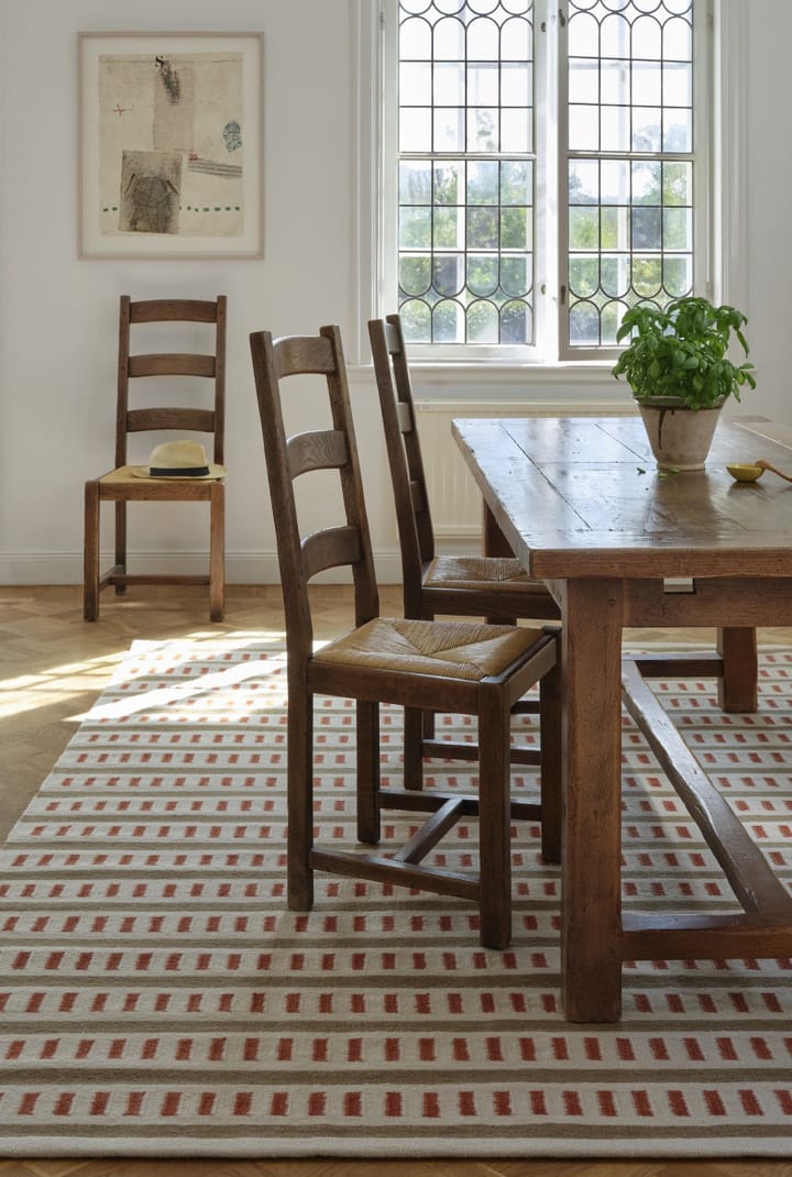 Ladakh wool rug, Off white-beige-rust, 180x270 cm Chhatwal & Jonsson