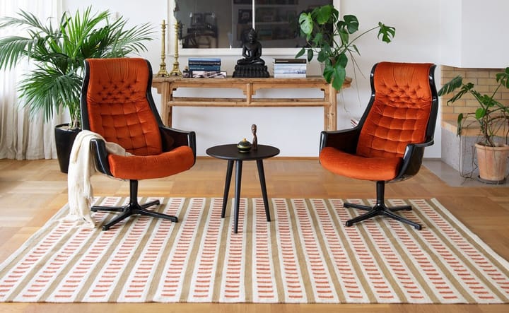 Ladakh wool rug, Off white-beige-rust, 230x320 cm Chhatwal & Jonsson