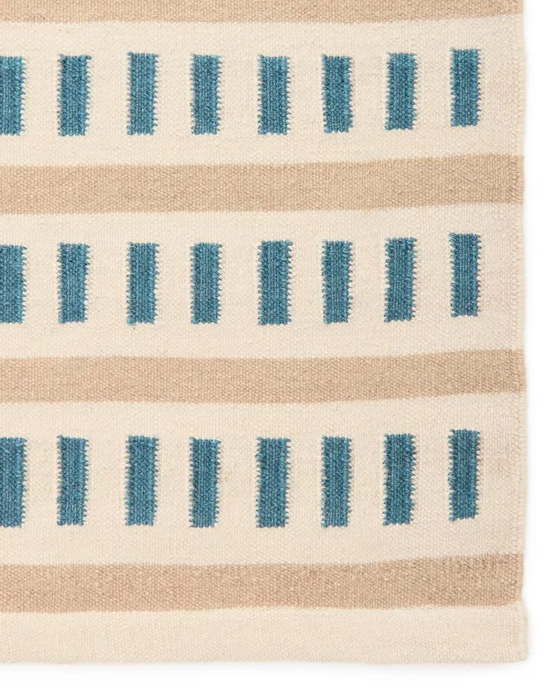 Ladakh wool rug, Off white-l. beige-heaven blue, 180x270 cm Chhatwal & Jonsson