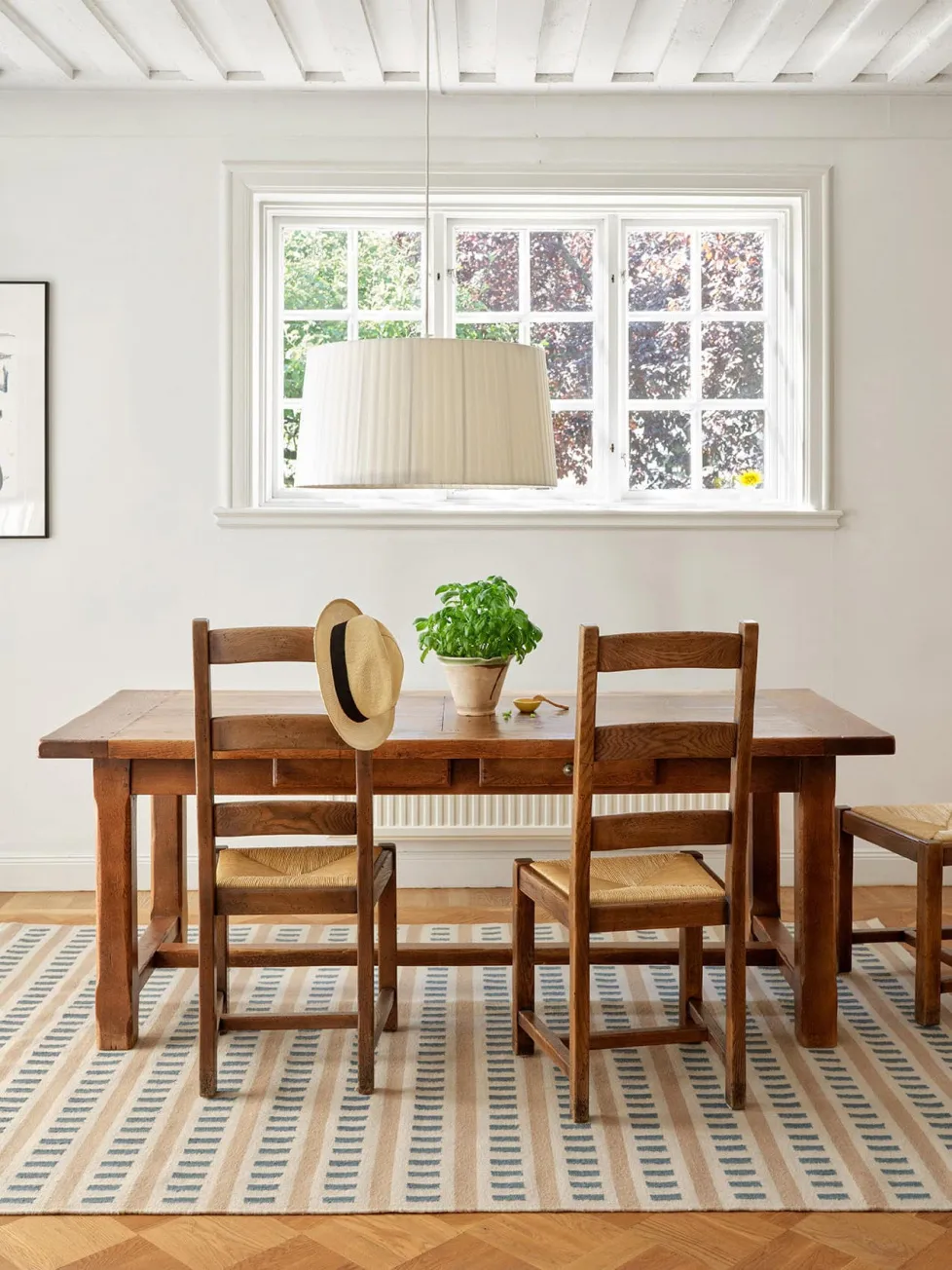 Ladakh wool rug, Off white-l. beige-heaven blue, 230x320 cm Chhatwal & Jonsson