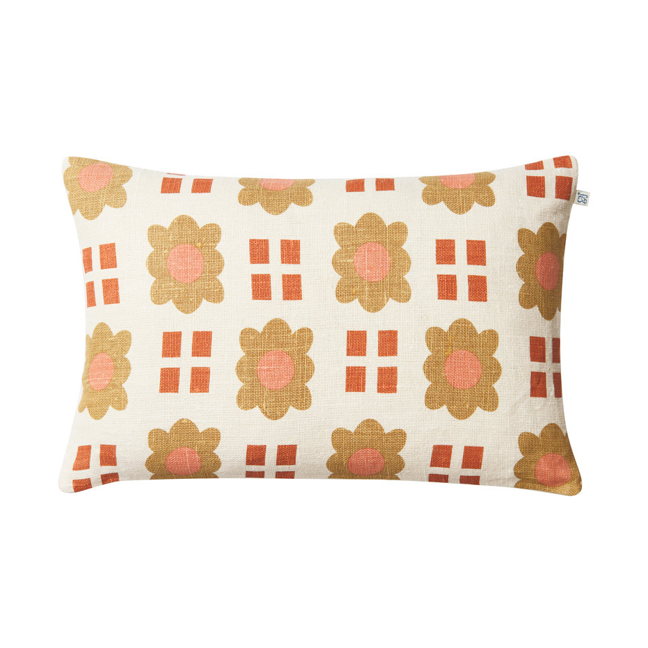 Chhatwal & Jonsson Lalit cushion cover 40x60 cm Rose-apricot orange-khaki