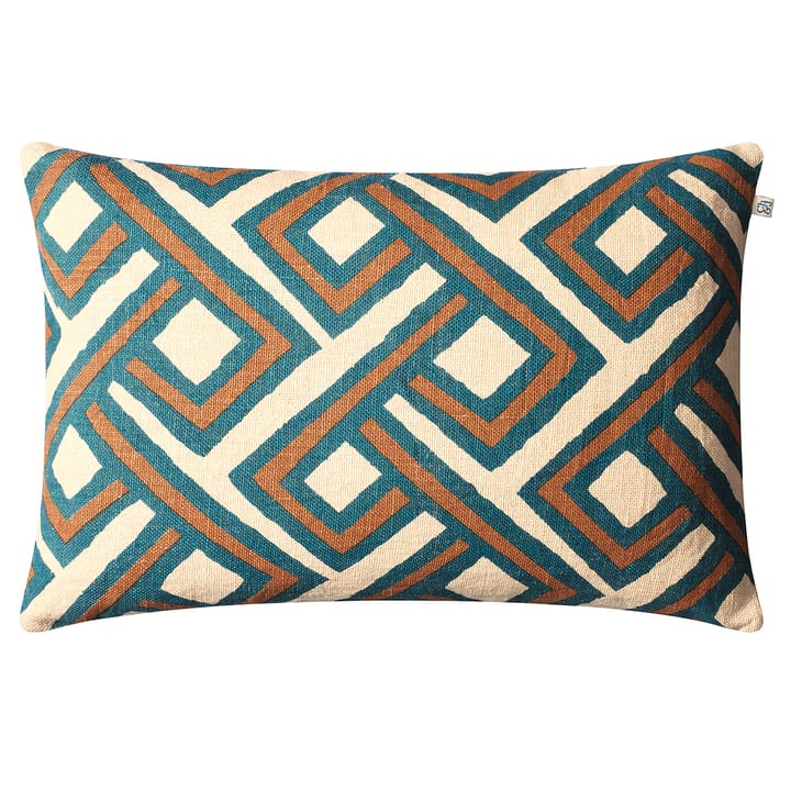 Lanka cushion cover 40x60 cm - palace blue-taupe - Chhatwal & Jonsson