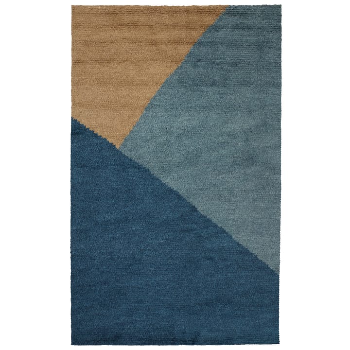 Mala wool carpet 230x320 cm - mocca-blue melange-dark blue - Chhatwal & Jonsson