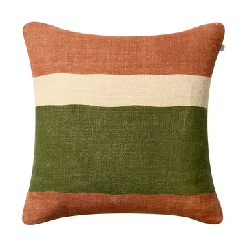 Manali cushion cover 50x50 cm - Apricot orange-cactus green - Chhatwal & Jonsson