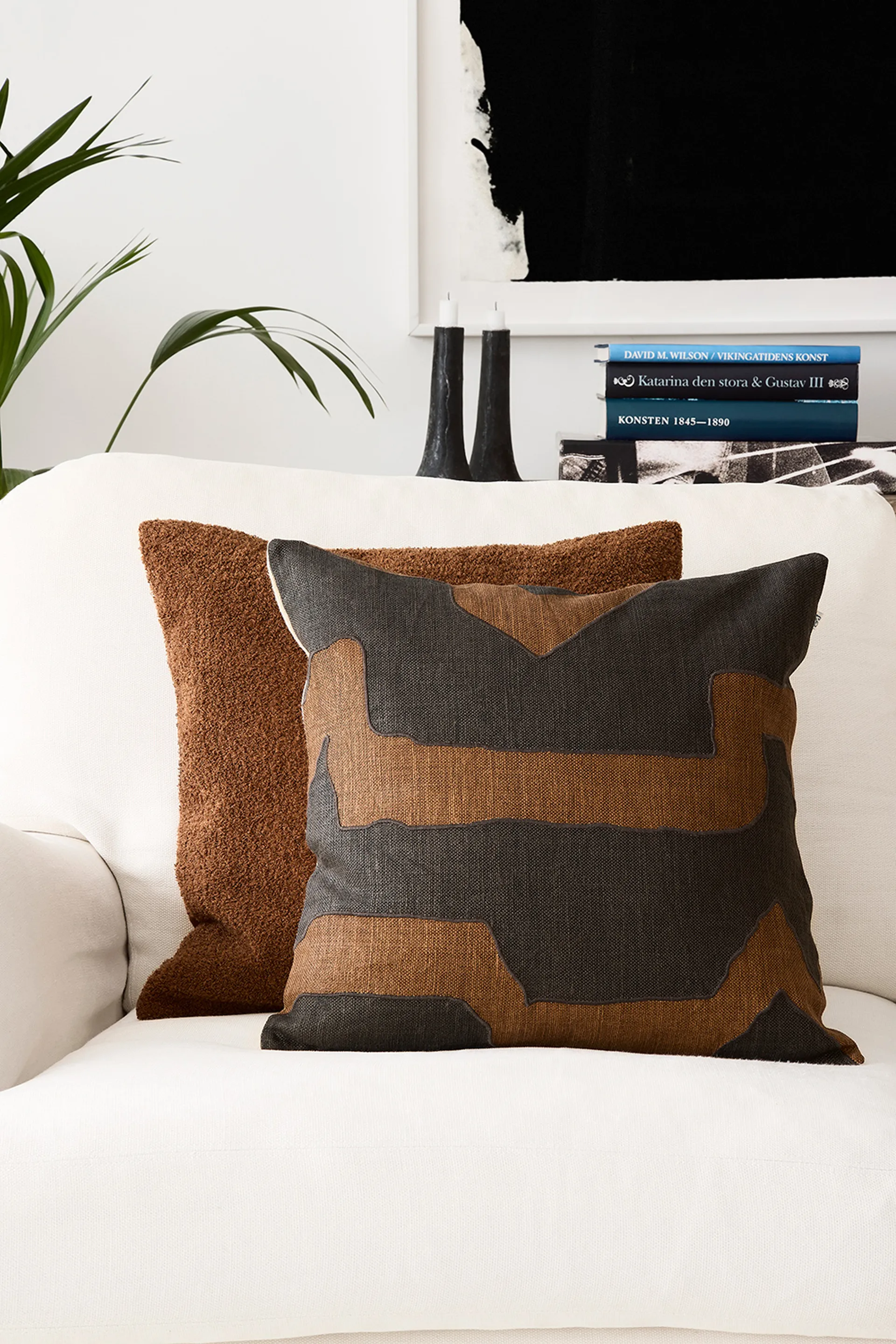Mani cushion cover 50x50 cm, Cognac Chhatwal & Jonsson