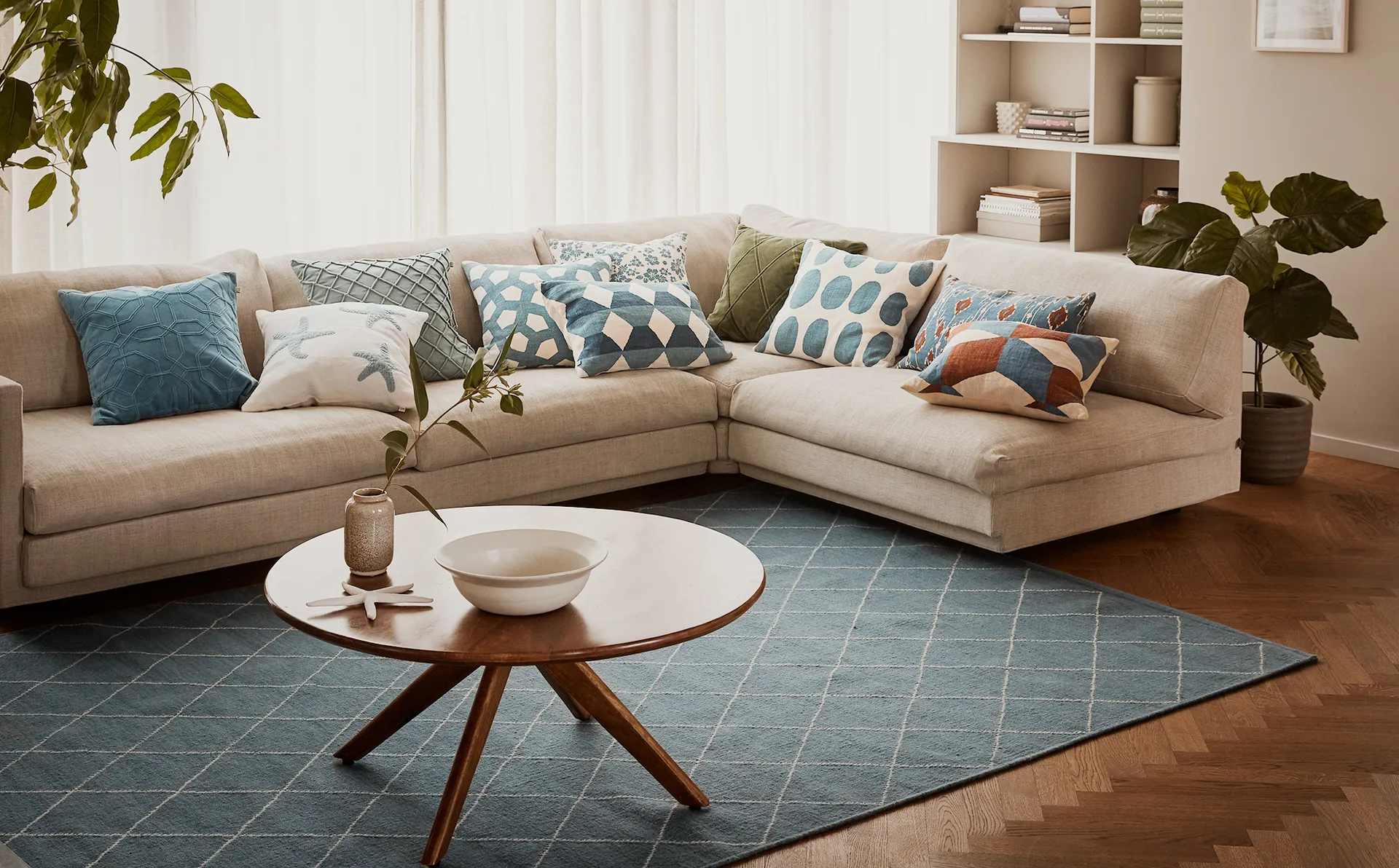 Meera pillowcase 50x50 cm, Heaven blue Chhatwal & Jonsson