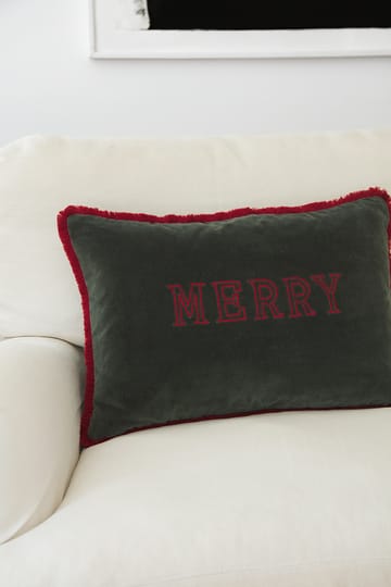 Merry cushion cover 40x60 cm - Forest green - Chhatwal & Jonsson