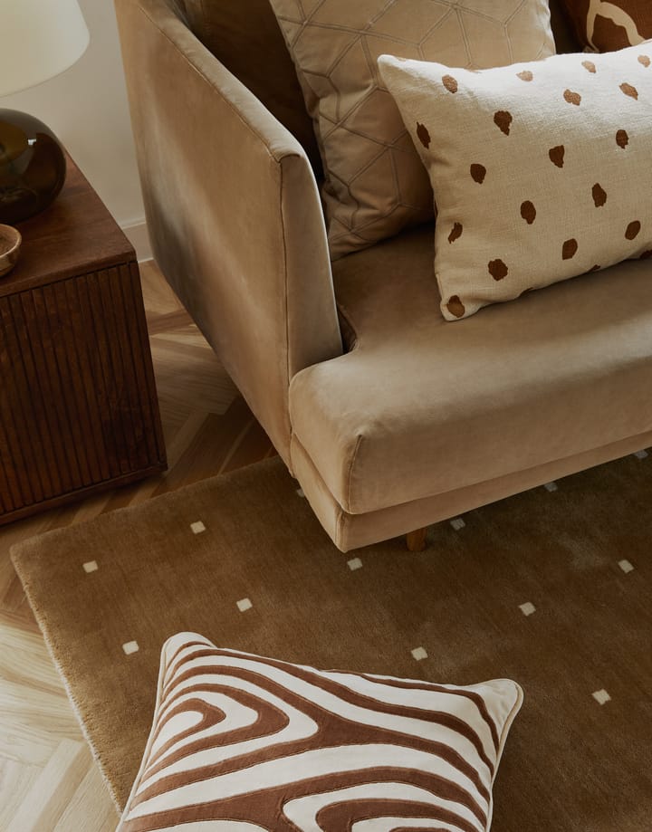 Mita cushion cover 50x50 cm, Beige-cognac Chhatwal & Jonsson