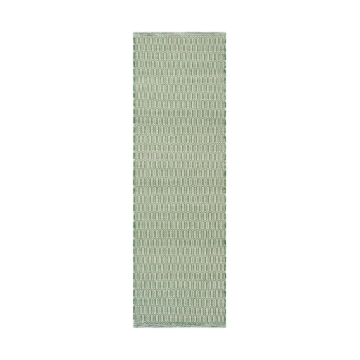Chhatwal & Jonsson Mohini wool rug 80x250 cm Green | Scandinavian Design | Fringe & Deep pile rugs | Green