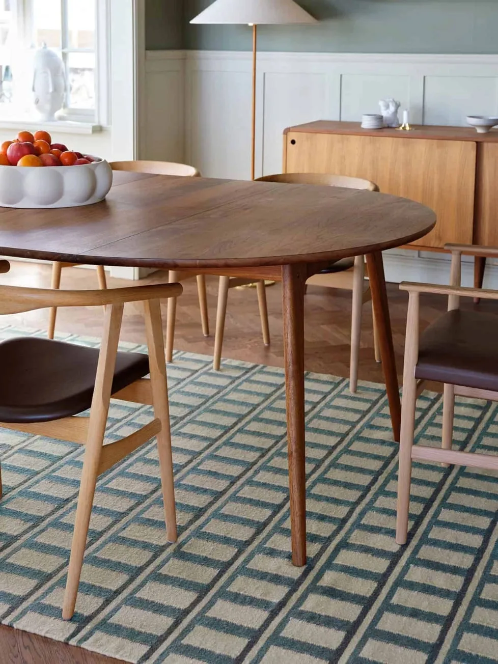 Mysore wool carpet 180x270 cm, Off white-heaven blue Chhatwal & Jonsson