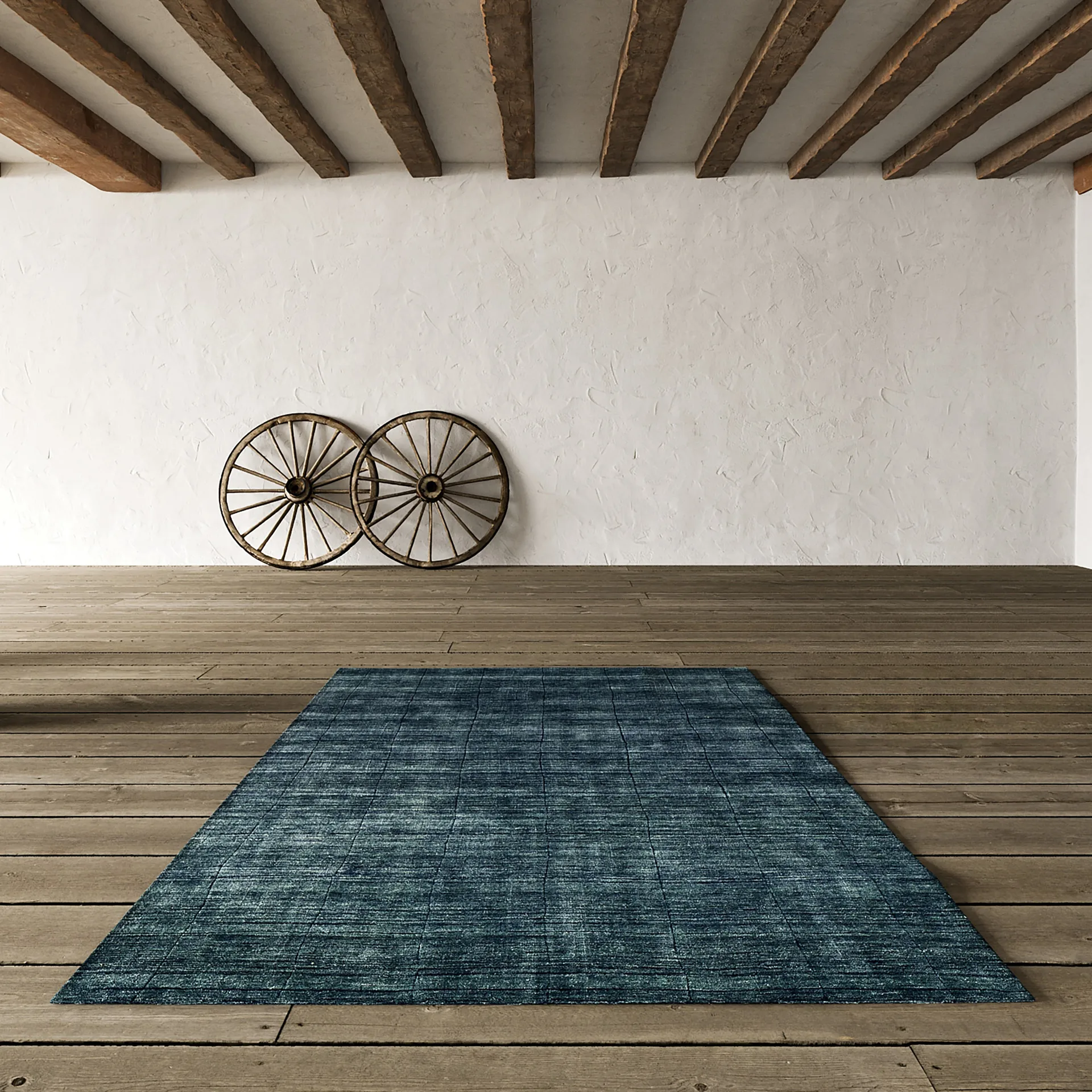 Nari wool rug 170x240 cm, Blue melange Chhatwal & Jonsson