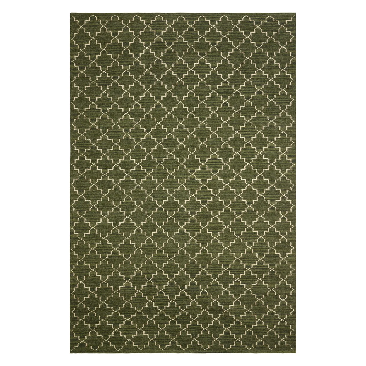 Chhatwal & Jonsson New Geometric rug 180x272 cm Green melange - off white