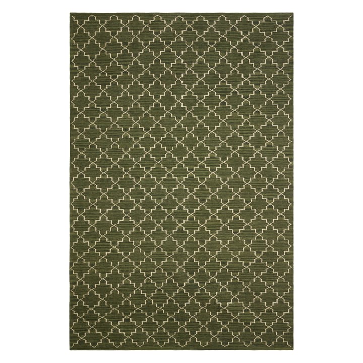 New Geometric rug  180x272 cm - Green melange - off white - Chhatwal & Jonsson