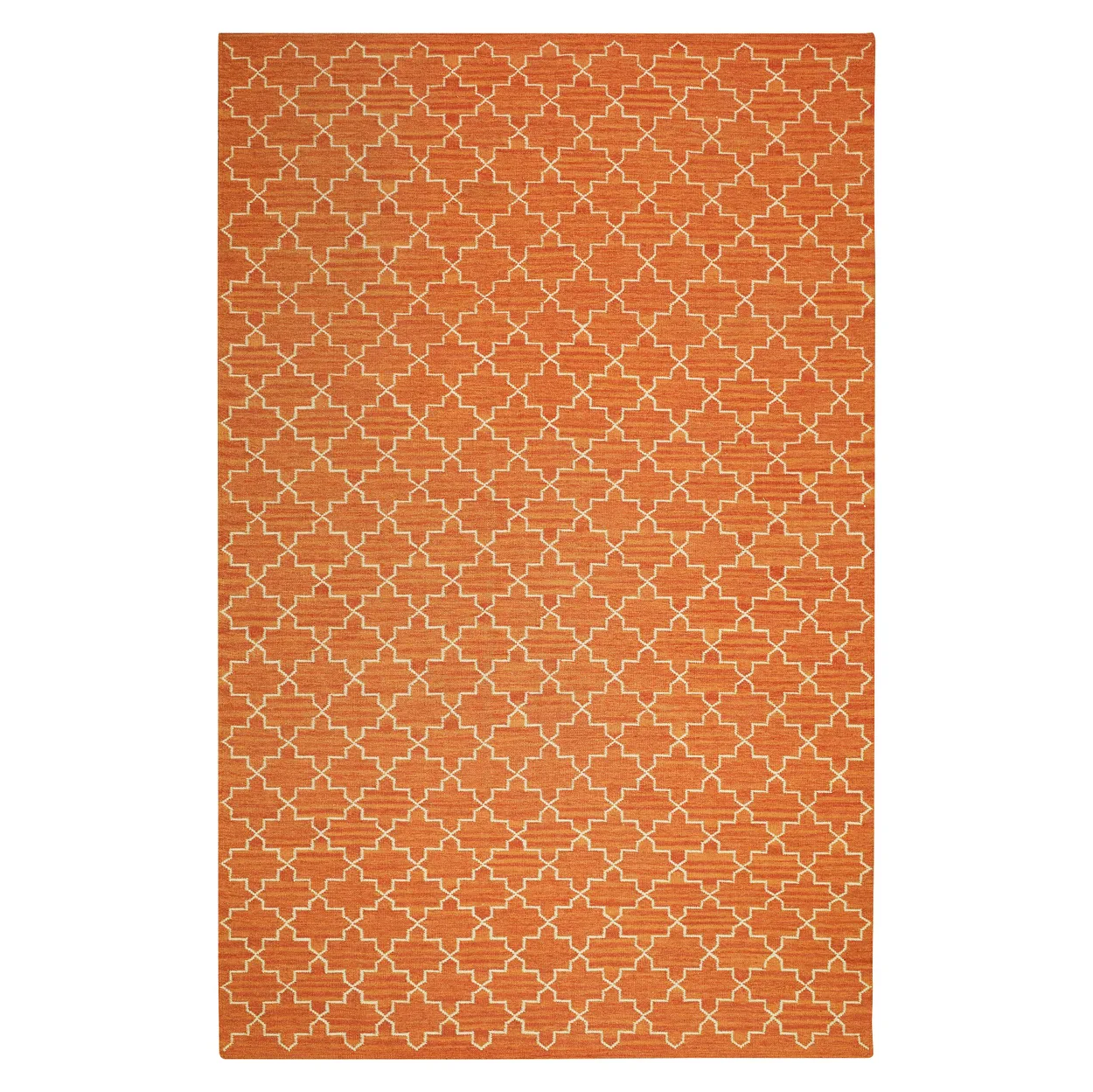 Chhatwal & Jonsson New Geometric rug 180x272 cm Orange melange -off white