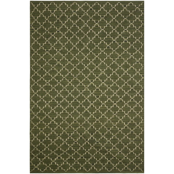 New Geometric rug 234x323 cm - Green melange-off white - Chhatwal & Jonsson