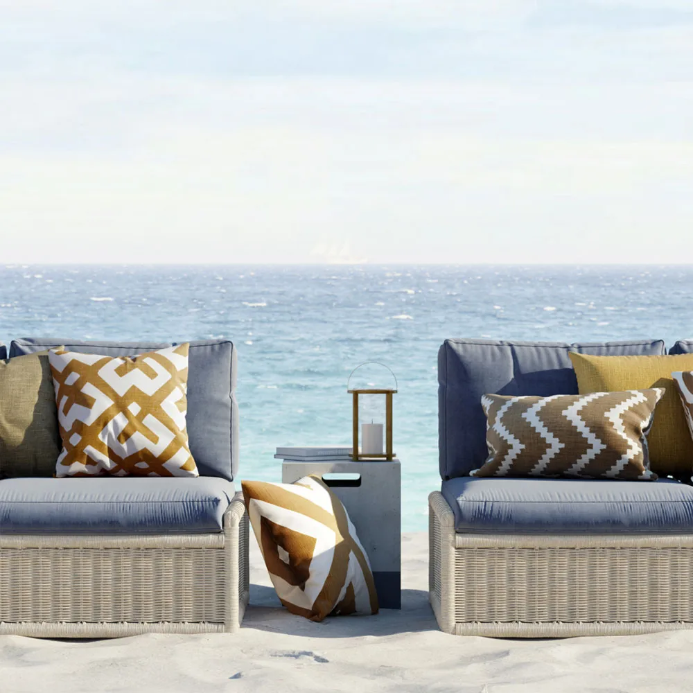 Pani Outdoor cushion, Blue, 50 cm Chhatwal & Jonsson